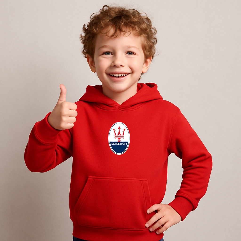 Youth Kids Maserati Car Pullover Hoodie